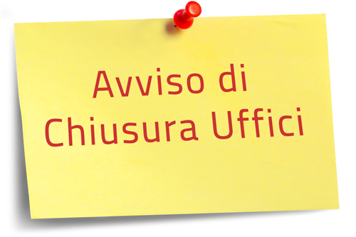 Chiusura Uffici Tributi, Ragioneria e Istruzione